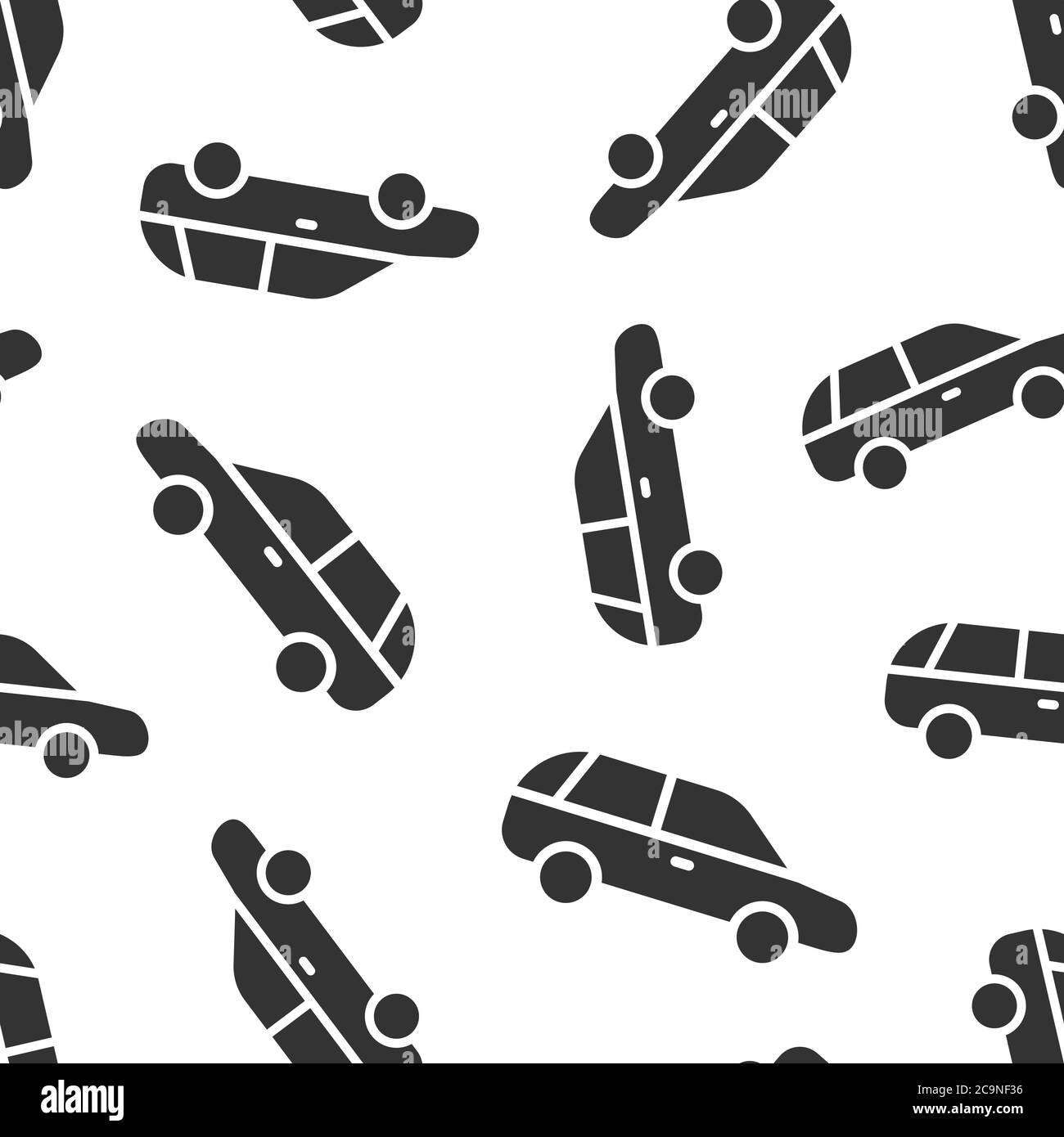 Car icon in flat style. Automobile vehicle vector illustration on white ...