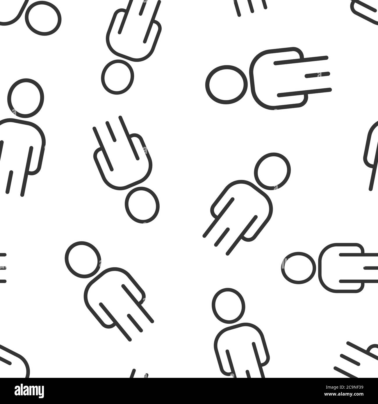 People communication icon in flat style. People vector illustration on ...