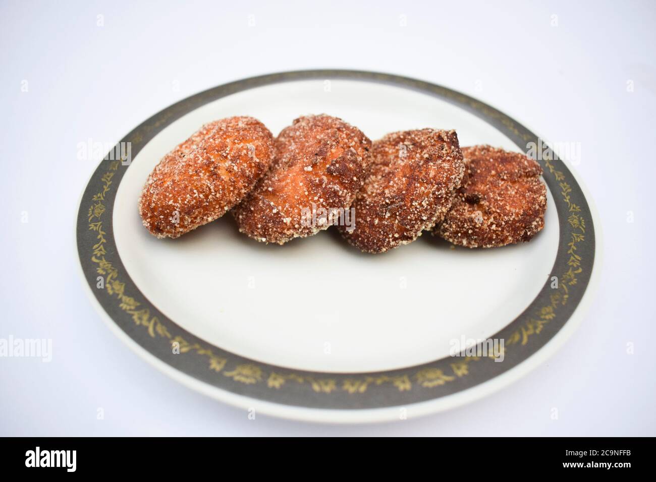Dahi kebab or Hung curd kabab. Deep fried appetizer from India,Indian