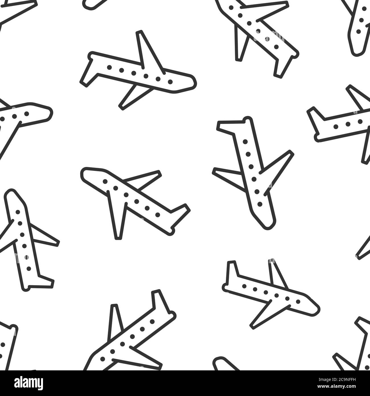 Plane icon in flat style. Airplane vector illustration on white ...