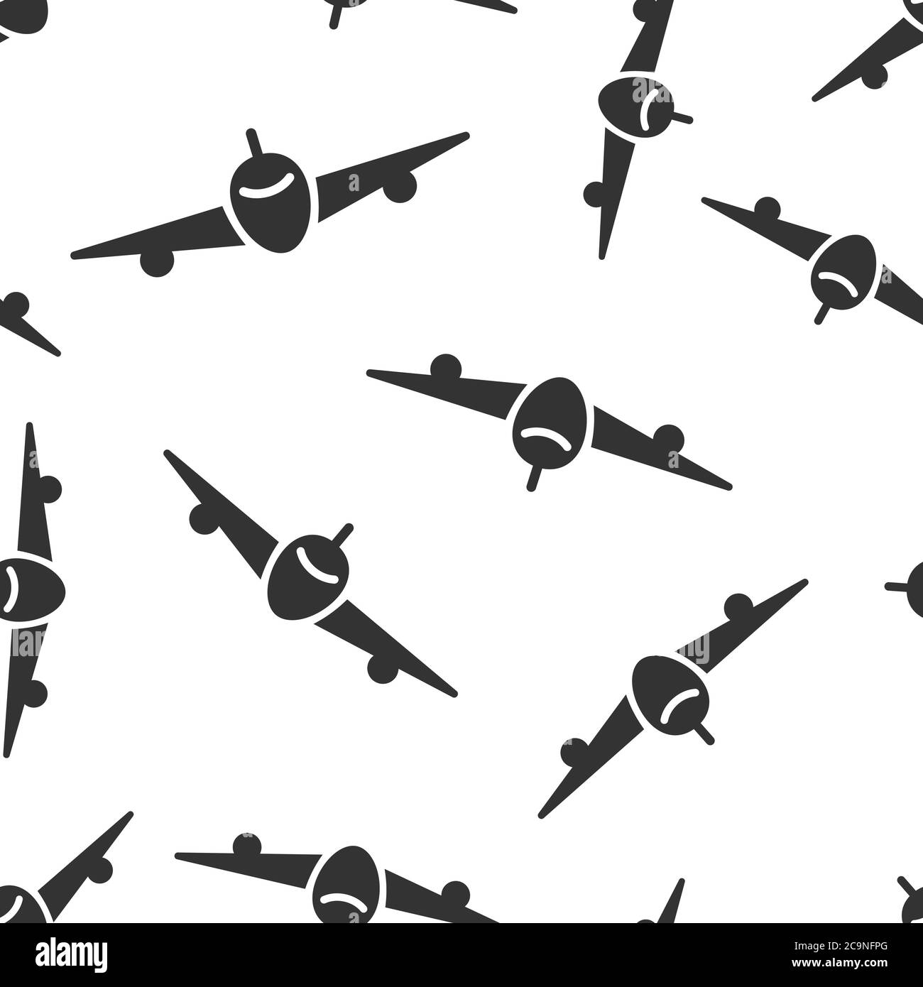 Plane icon in flat style. Airplane vector illustration on white ...