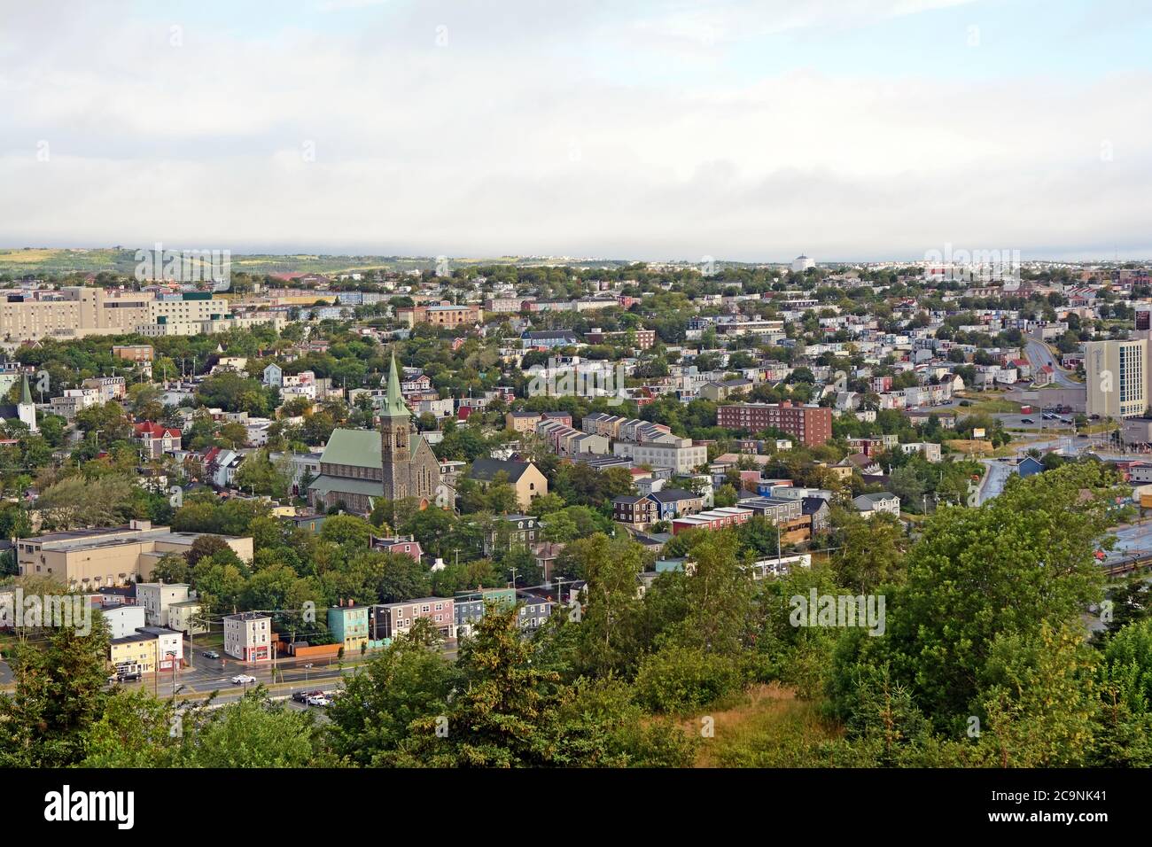 St John's Houses overlook, Newfoundland, Canada Stock Photo