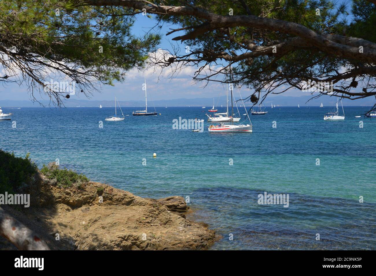 Porquerolles island The Courtade beach Stock Photo - Alamy