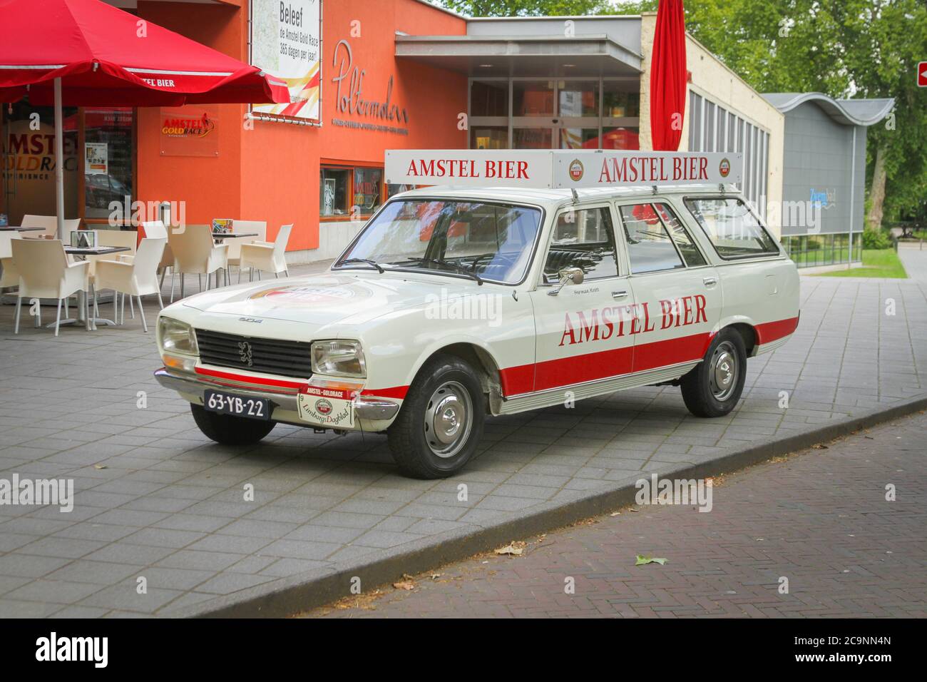 Peugeot Amstel Beer Wagon Stock Photo
