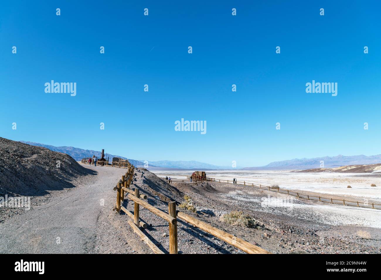 Harmony Borax Works, Furnace Creek, Death Valley National Park, California, USA Stock Photo