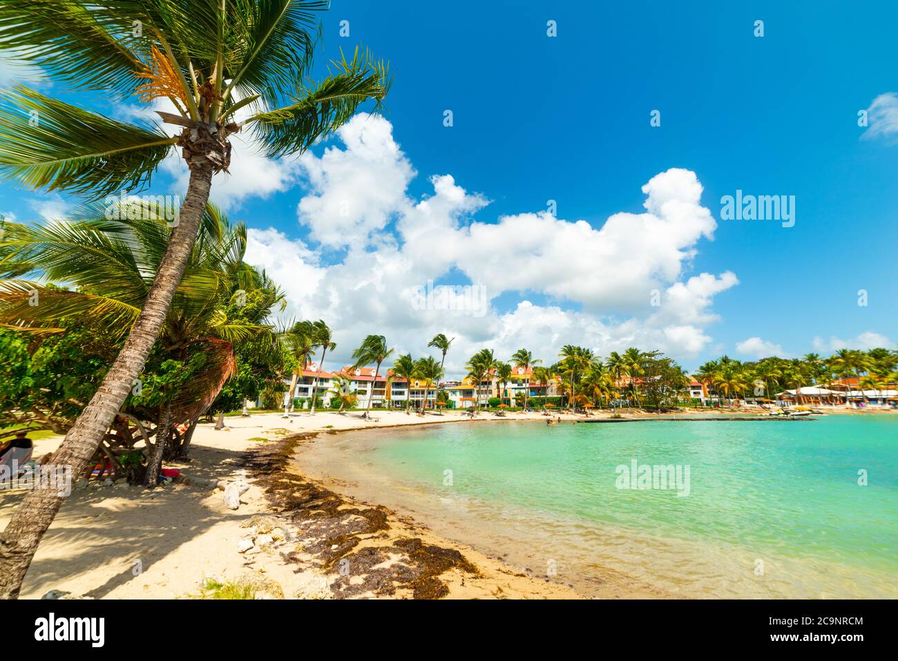 Bas du Fort beach in Guadeloupe, French west indies. Lesser Antilles,  Caribbean sea Stock Photo - Alamy