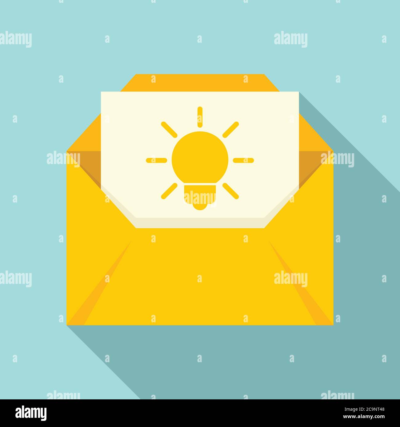 New mail innovation icon. Flat illustration of new mail innovation ...
