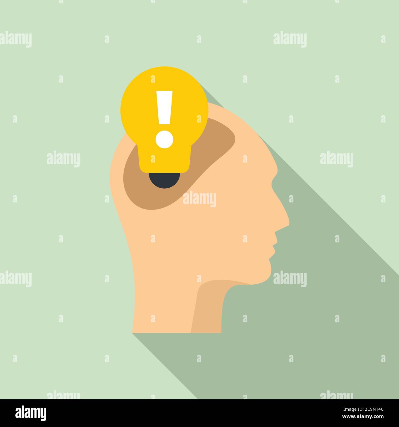 Inspiration new innovation icon. Flat illustration of inspiration new ...