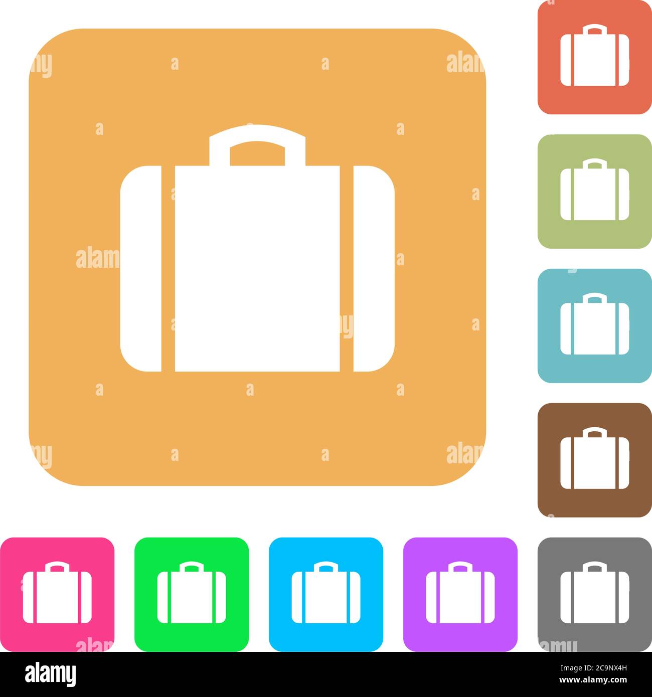 Flat box rounded corners Stock Vector Images - Alamy
