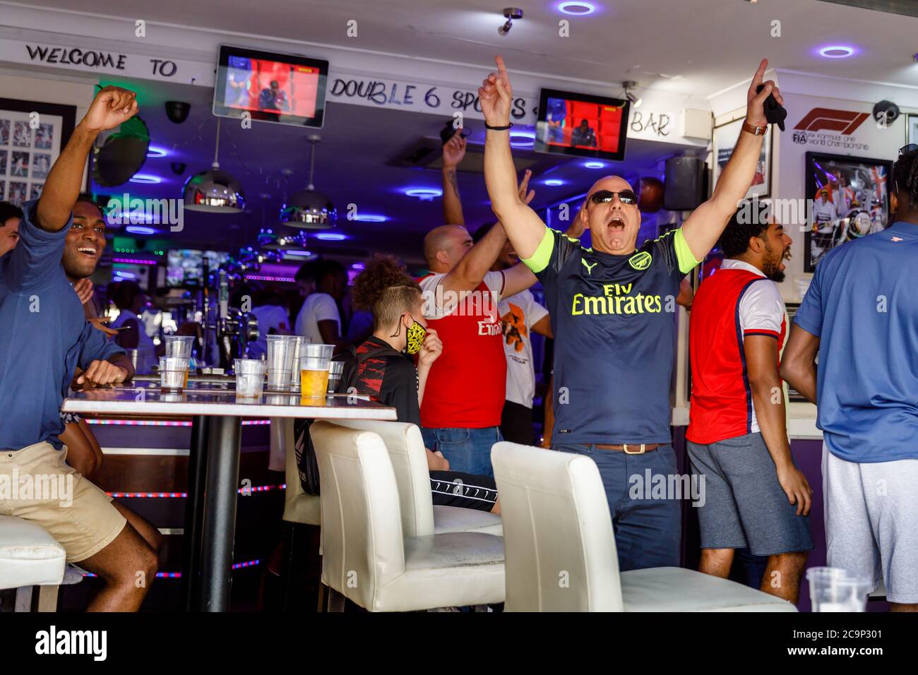 Fans watching the match hires stock photography and images Alamy