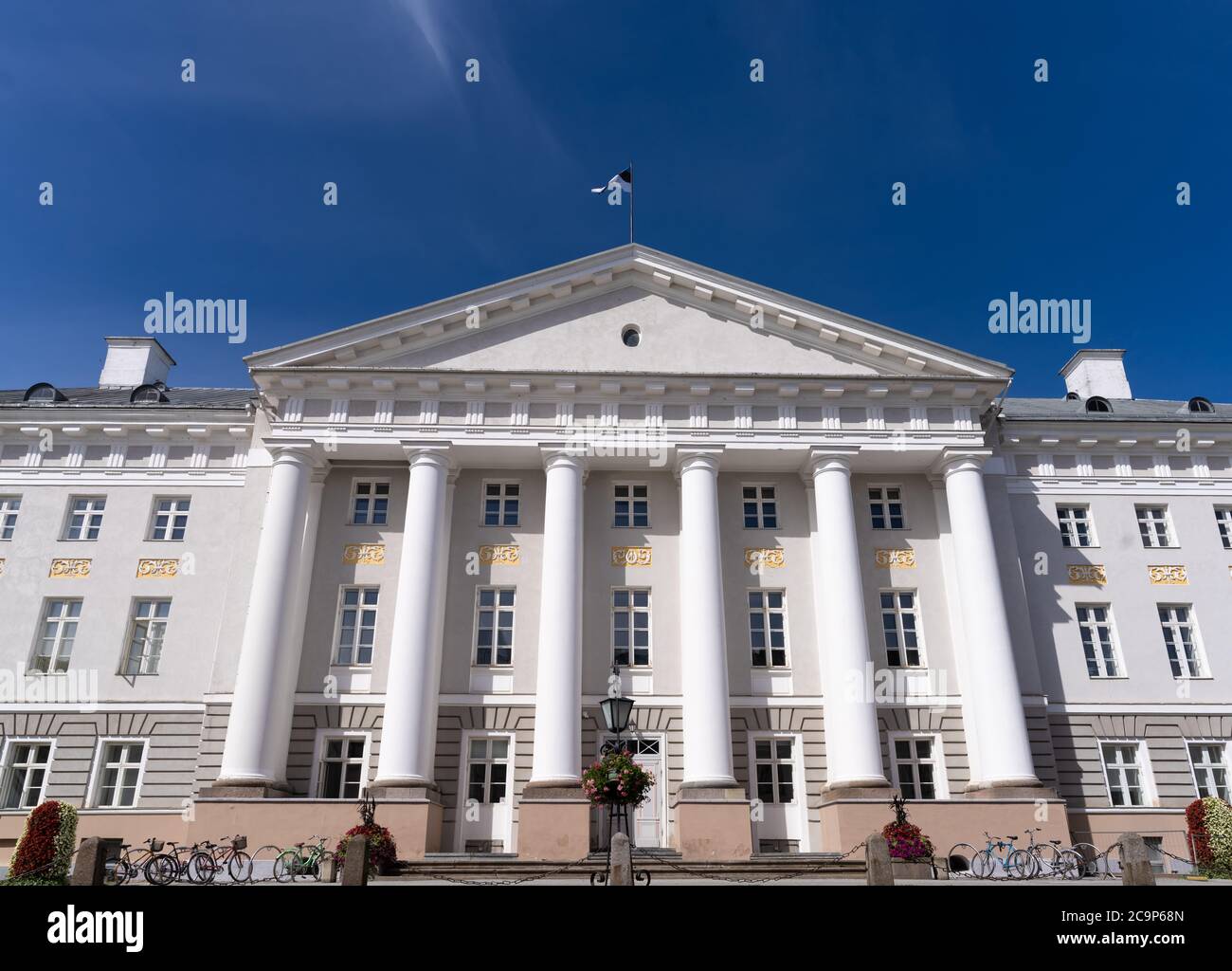 Main academic building of the Tartu University, Estonia's oldest and most  renowned university Stock Photo - Alamy