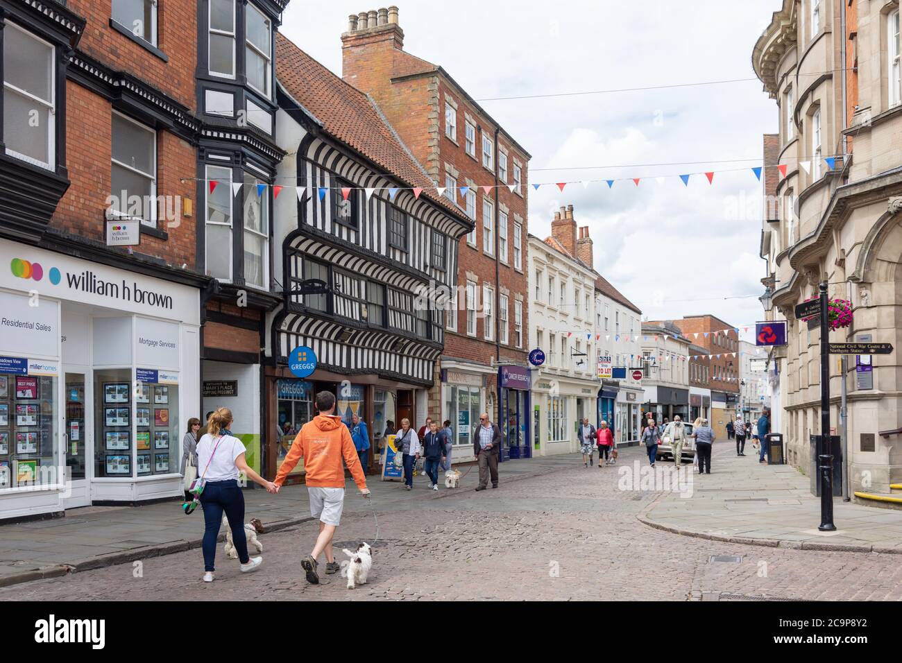 Stodman street from shops shopping historic market place newark hires