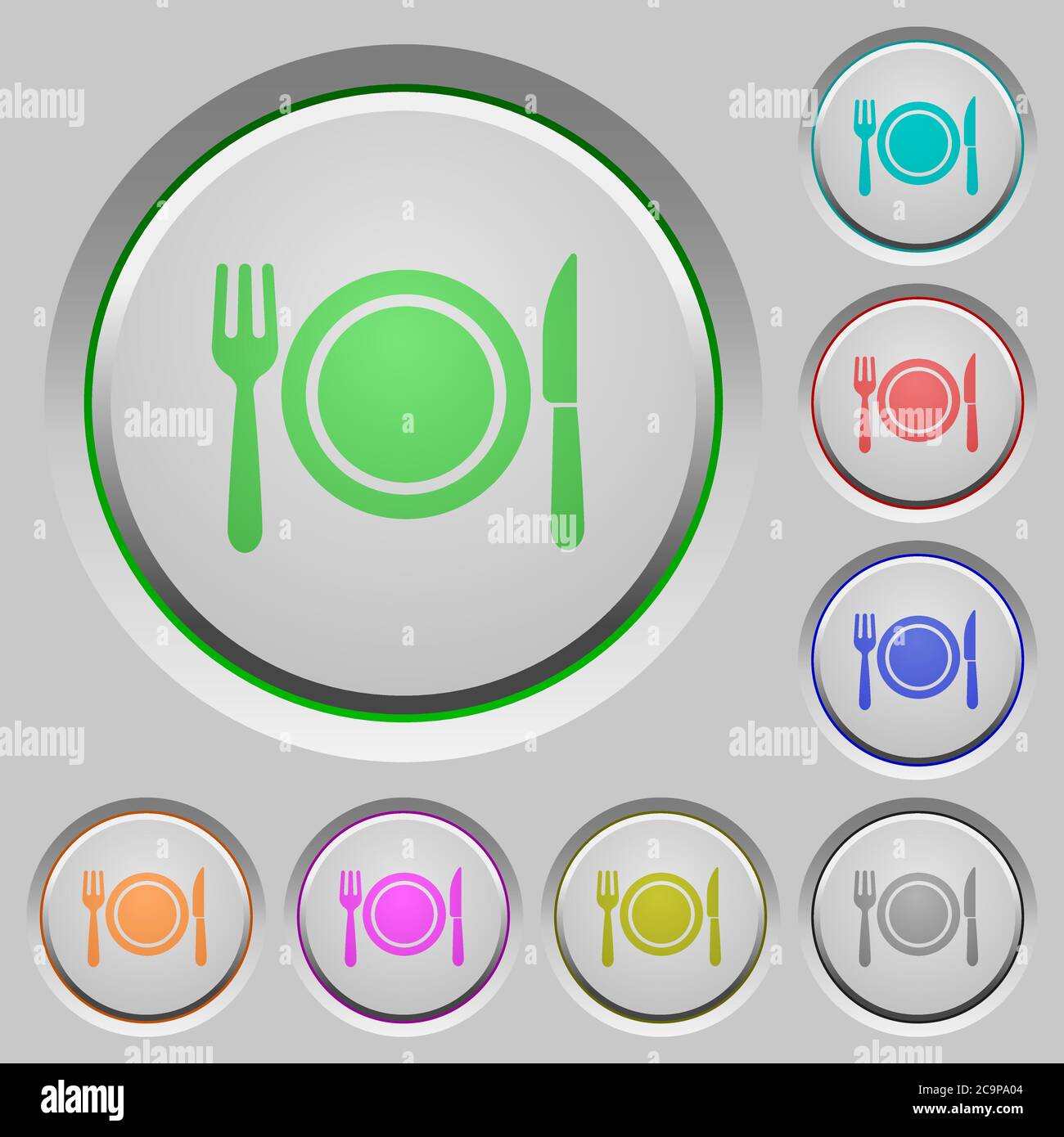 Push plate Stock Vector Images - Alamy