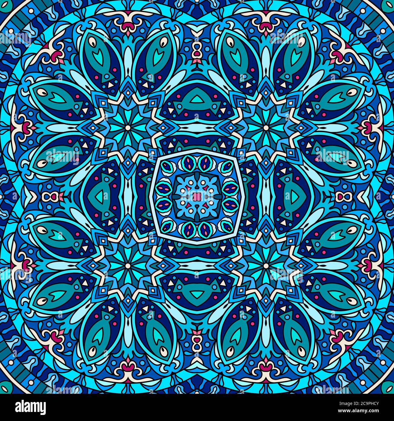 Vector ethnic ornamental background Stock Vector Image & Art - Alamy