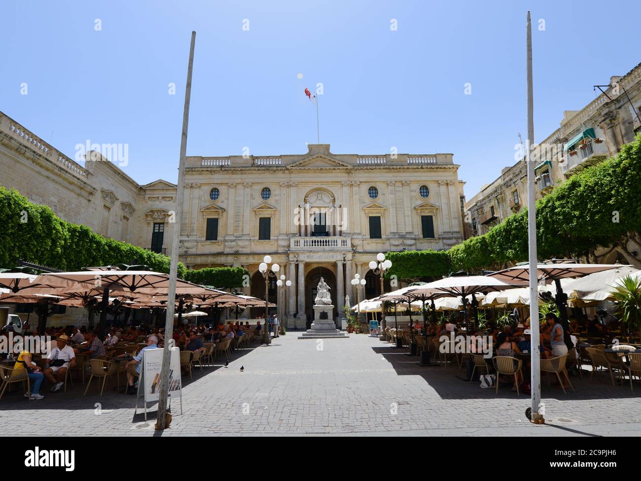 The National Library of Malta in Valletta. Stock Photo