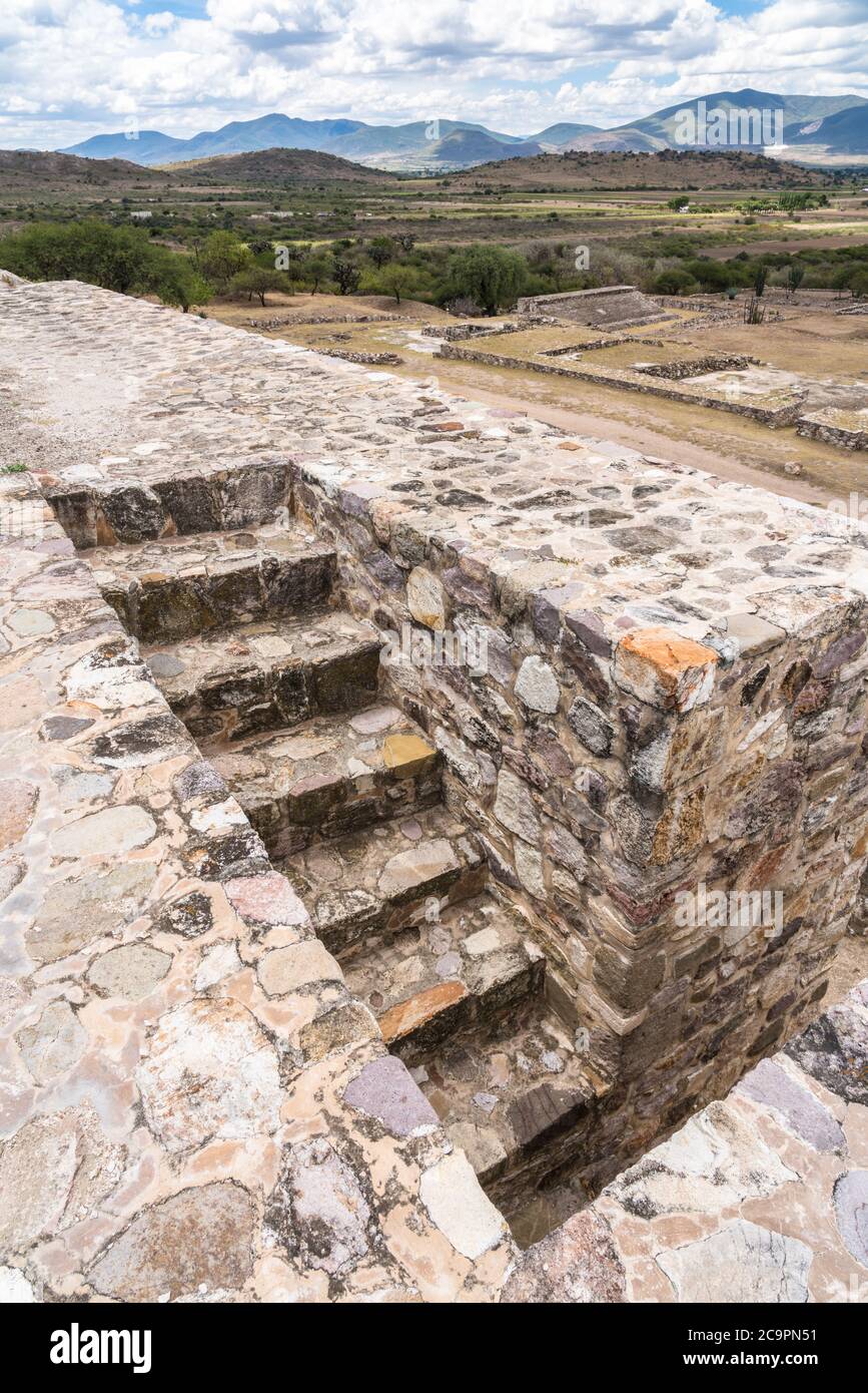 The Stairway On The Top Of Building A In The Ruins Of The Pre Hispanic