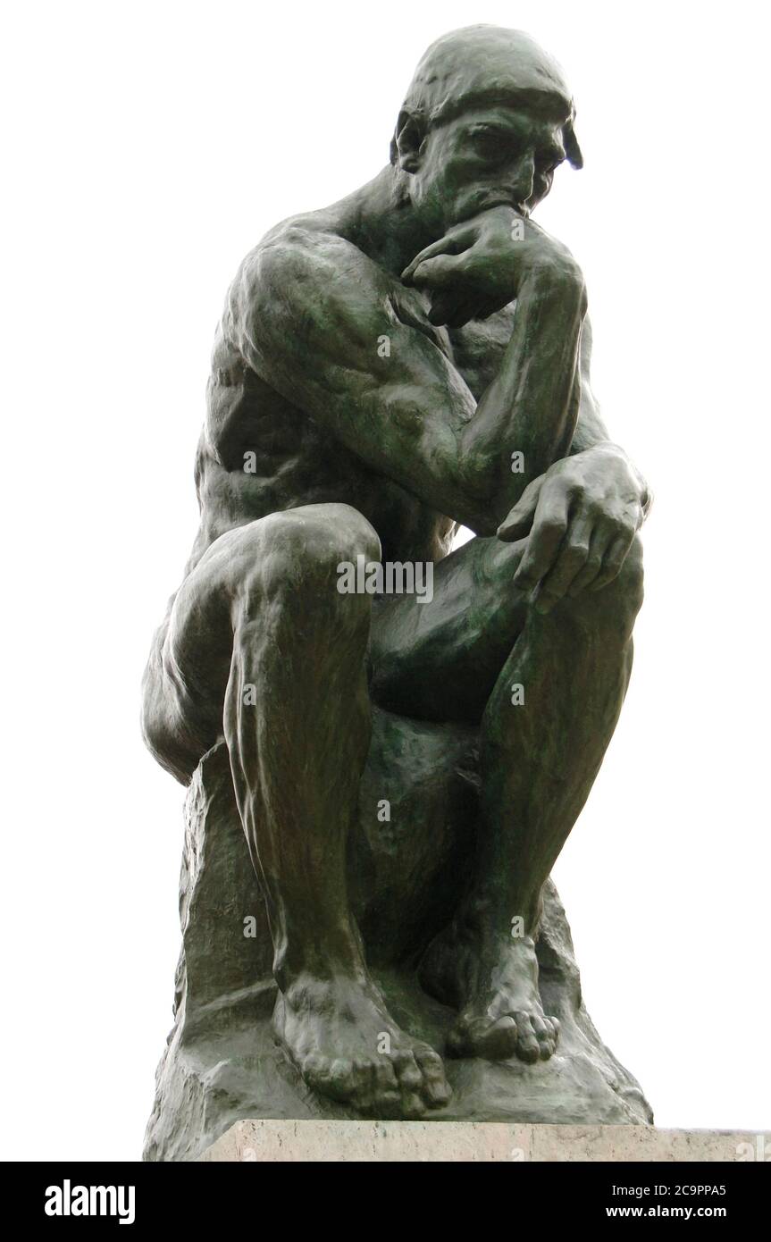 Auguste Rodin (1840-1917). Escultor francés. El Pensador,1903. Bronce.  Jardín de Esculturas. Museo Rodin. París. Francia Stock Photo - Alamy