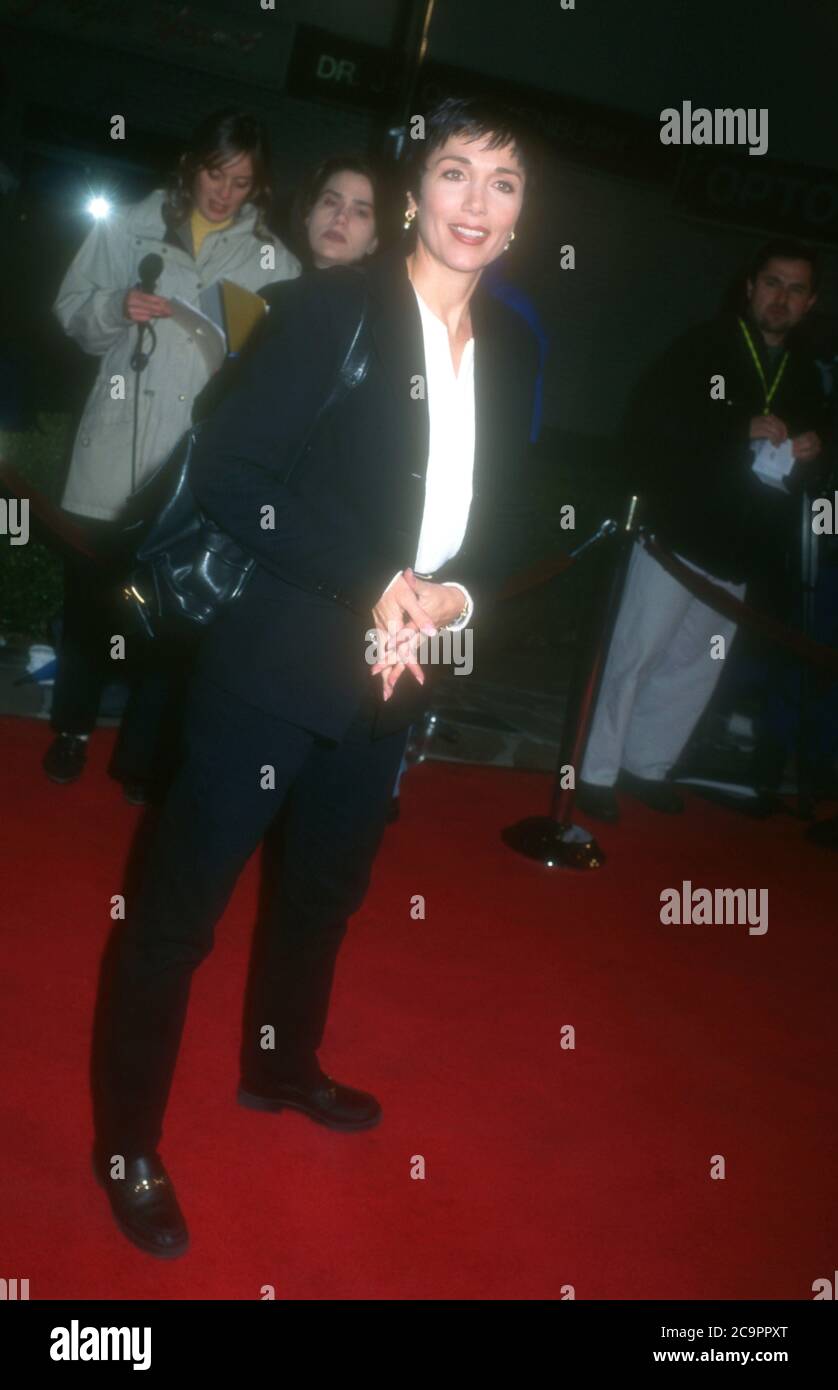Westwood, California, USA 26th February 1996 Actress Stepfanie Kramer attends 20th Century Fox' 'Down Periscope' Premiere on February 26, 1996 at Mann's Village Theatre in Westwood, California, USA. Photo by Barry King/Alamy Stock Photo Stock Photo