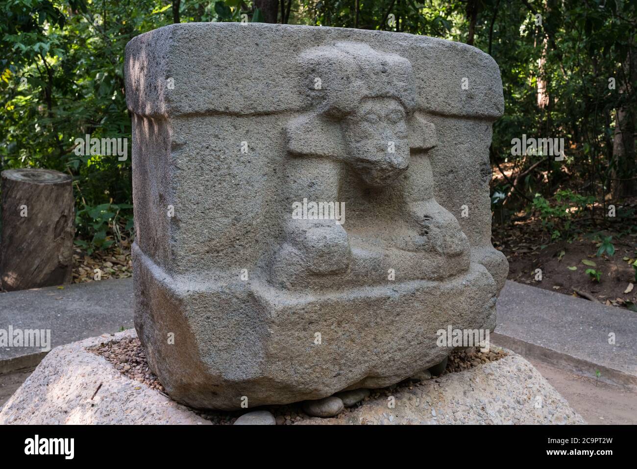 Altar 6, the Quadrangular Altar, from the Olmec ruins of La Venta