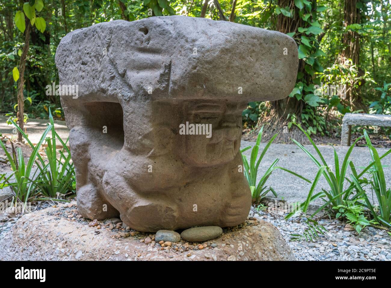 Altar 59, the WereJaguar, from the Olmec ruins of La Venta. Preclassic