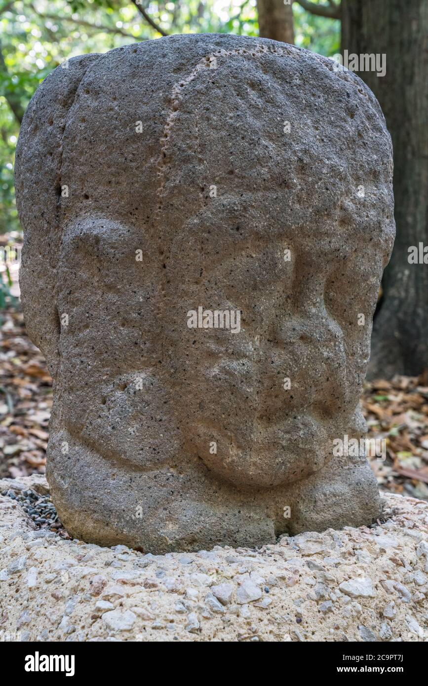 Monument 65, the Acrobat, from the Olmec ruins of La Venta. Preclassic