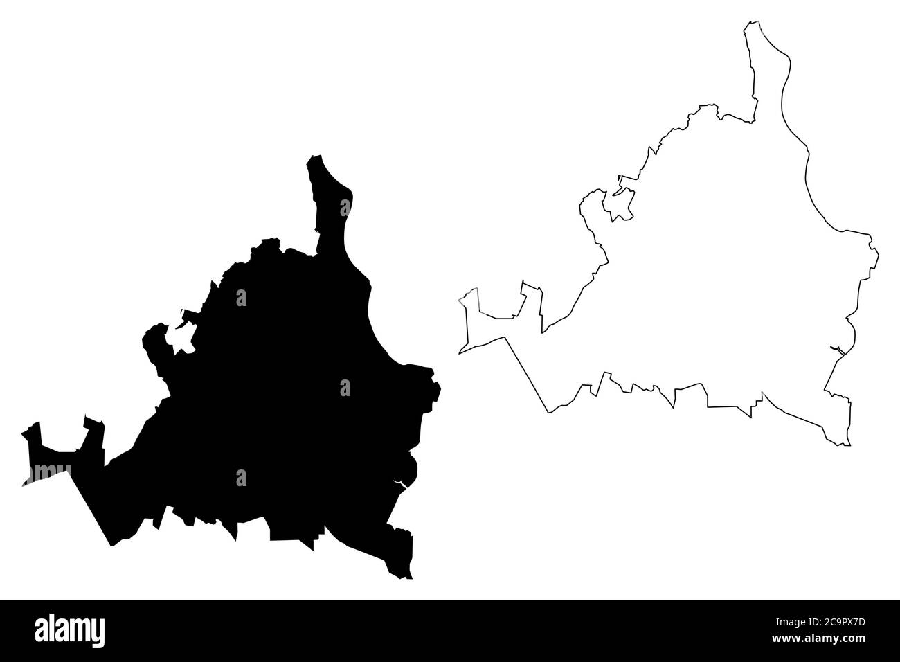 Joao Pessoa City (Federative Republic of Brazil, Paraiba State) map