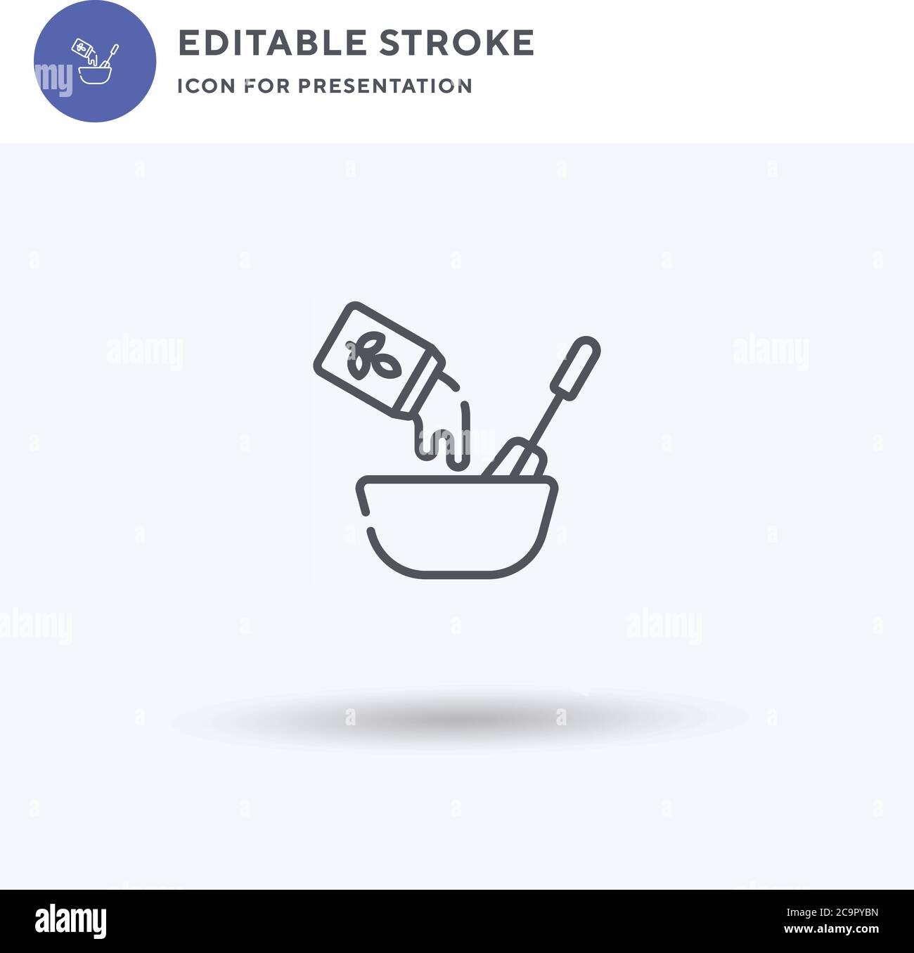Whisk icon vector, filled flat sign, solid pictogram isolated on white ...