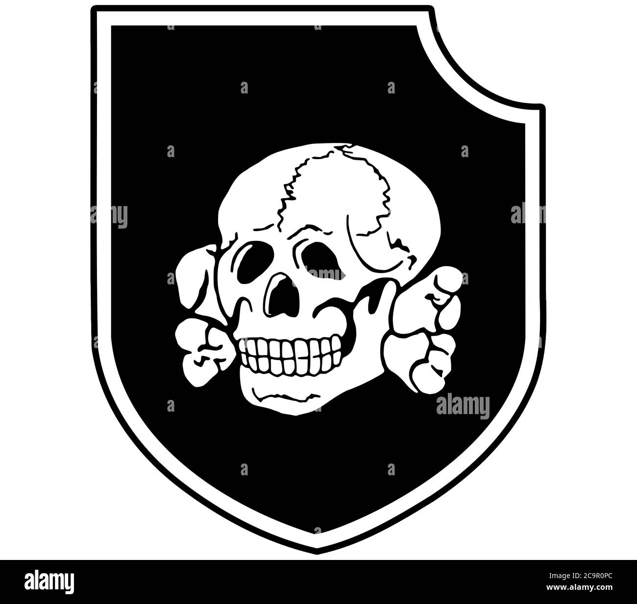 3rd SS Panzer Division Totenkopf logo Stock Photo