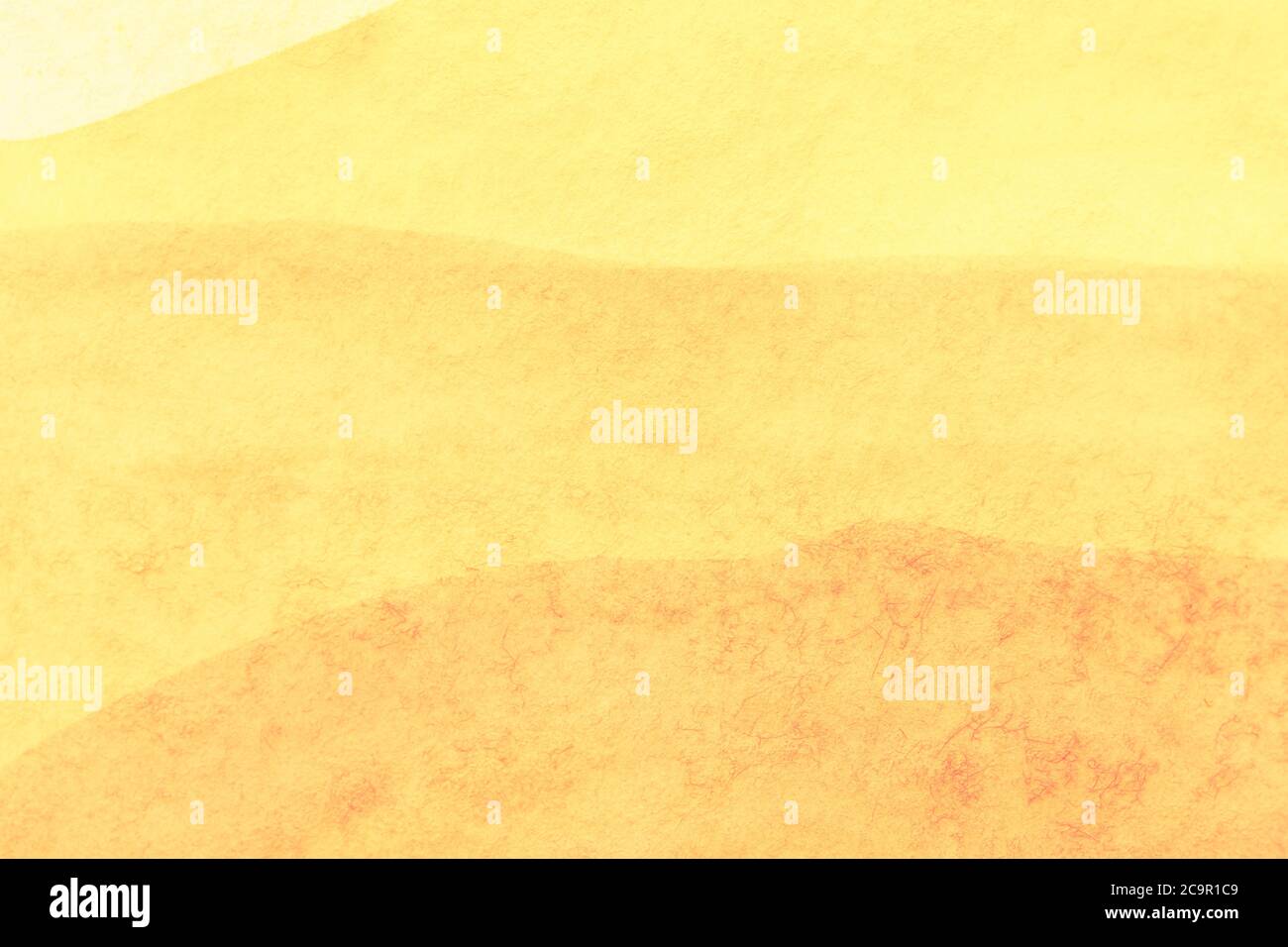 Abstract art background light yellow and golden colors. Watercolor