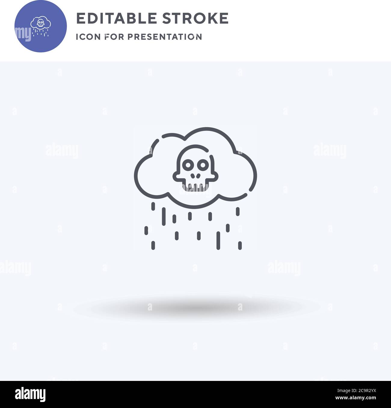 Acid Rain icon vector, filled flat sign, solid pictogram isolated on white,  logo illustration. Acid Rain icon for presentation Stock Vector Image & Art  - Alamy