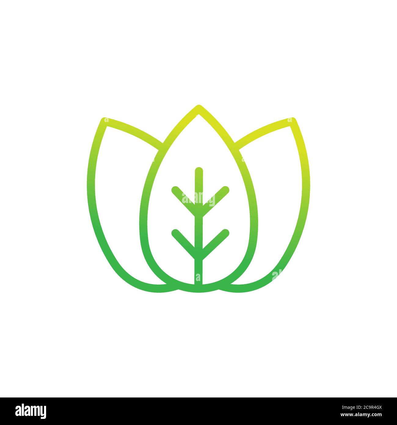 Leaf icon design vector illustration. Abstract Leaf icon vector concept ...