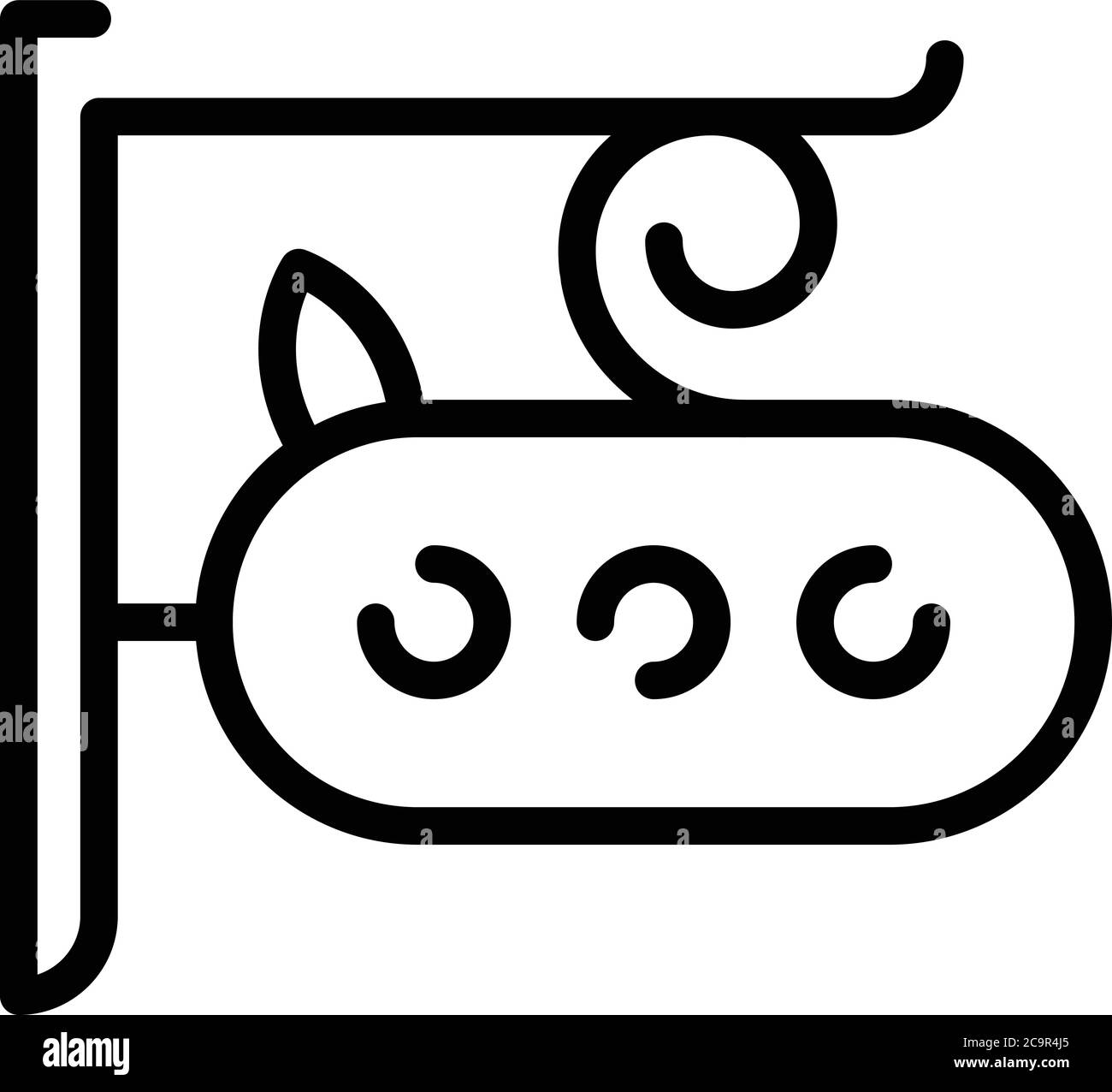 Street shop banner icon, outline style Stock Vector Image & Art - Alamy