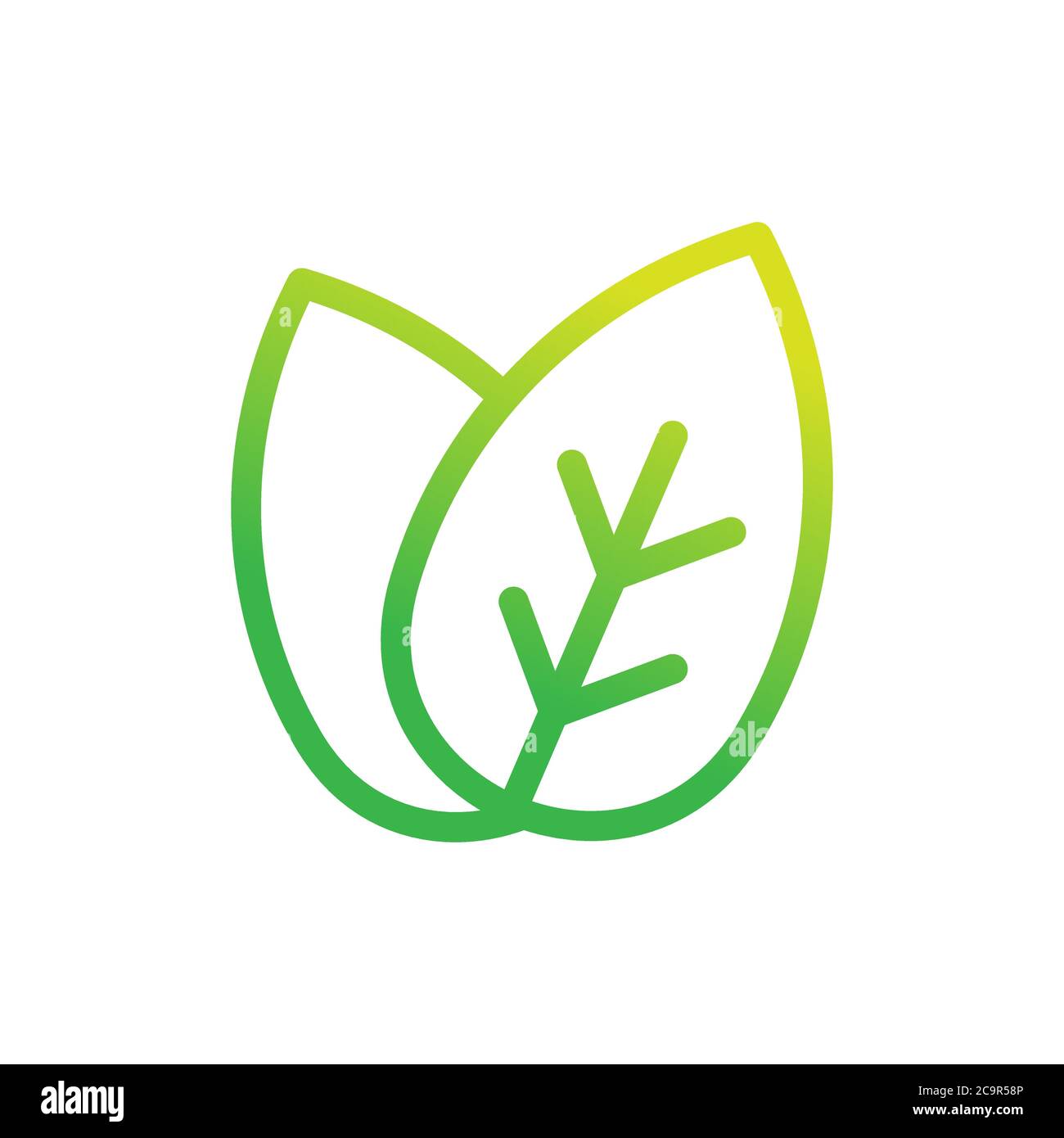 Leaf Icon Design Vector Illustration Abstract Leaf Icon Vector Concept