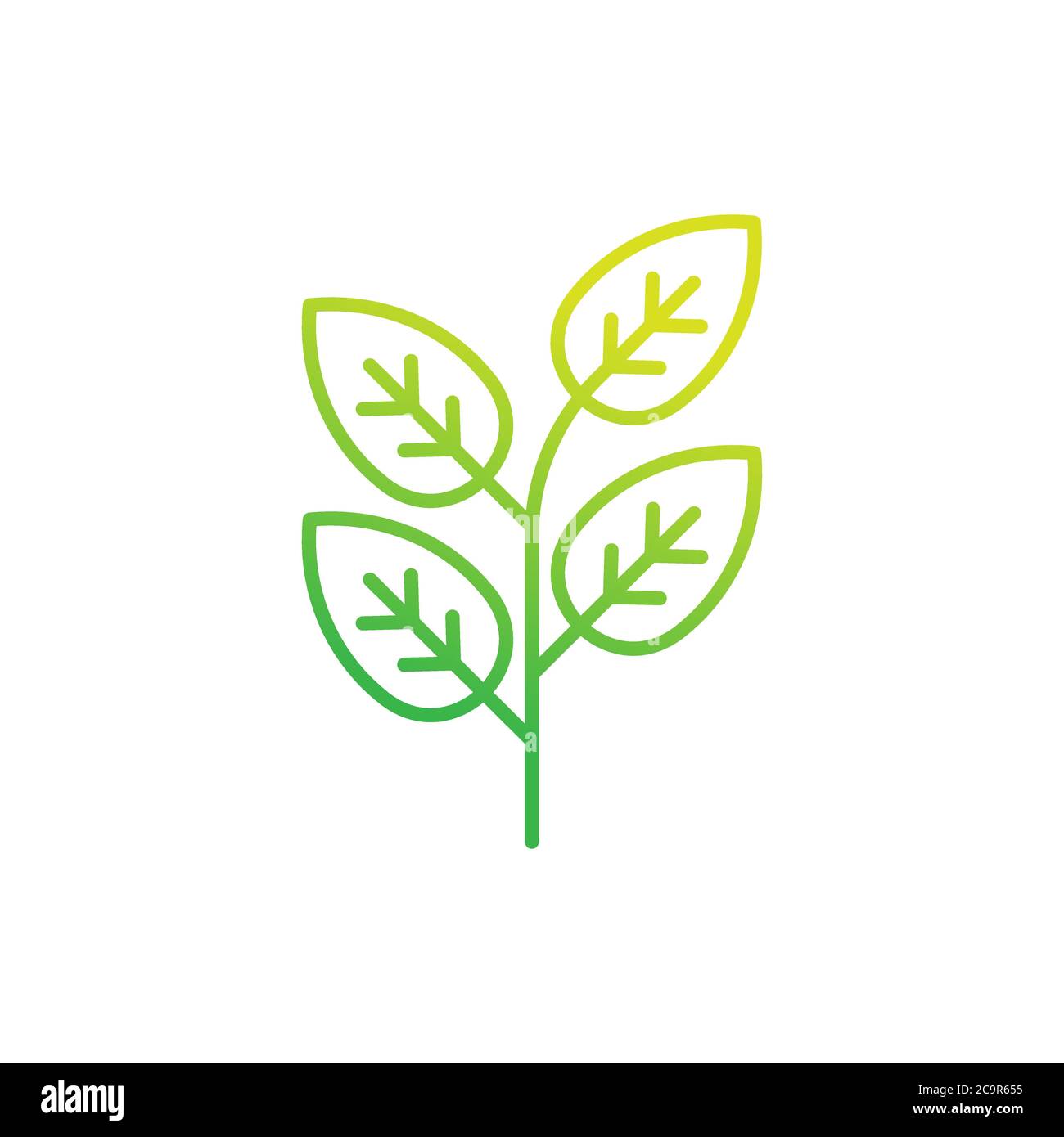 Leaf icon design vector illustration. Abstract Leaf icon vector concept ...