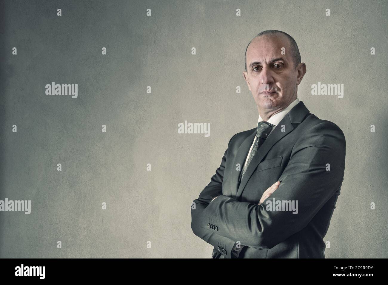 a businessman with serious look Stock Photo