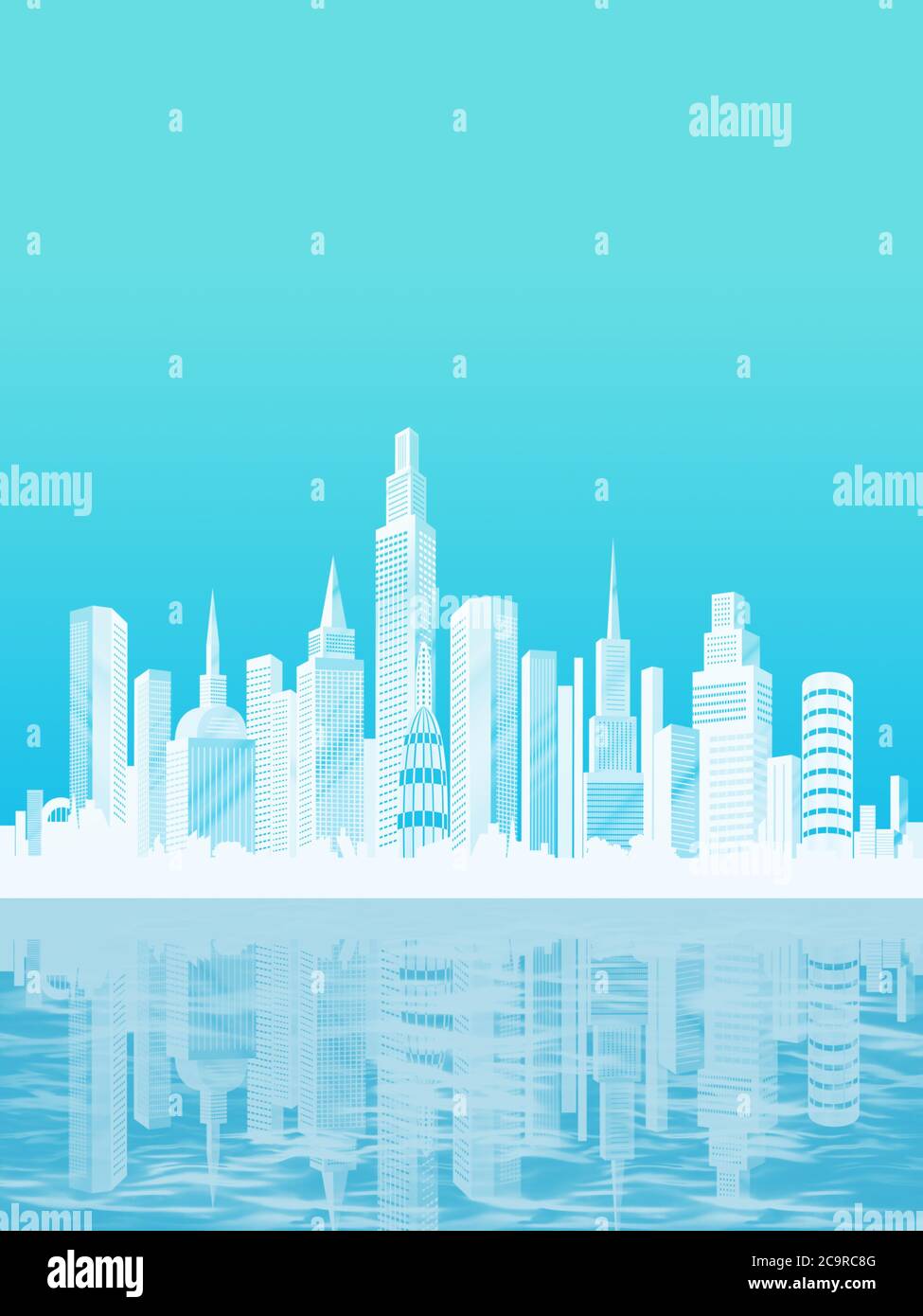 Modern city Design template with copy space Stock Photo - Alamy