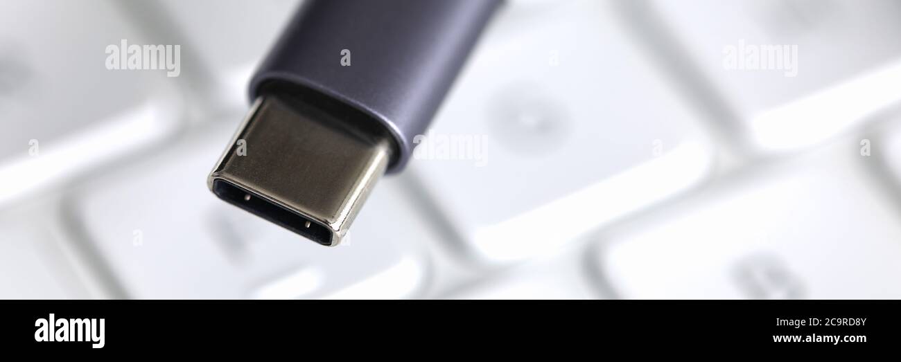 Cable for different gadgets Stock Photo