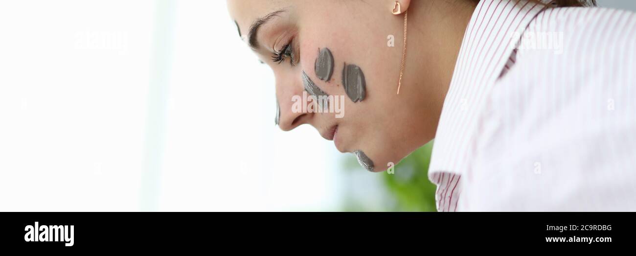 Cleanse face female beauty hi-res stock photography and images - Alamy