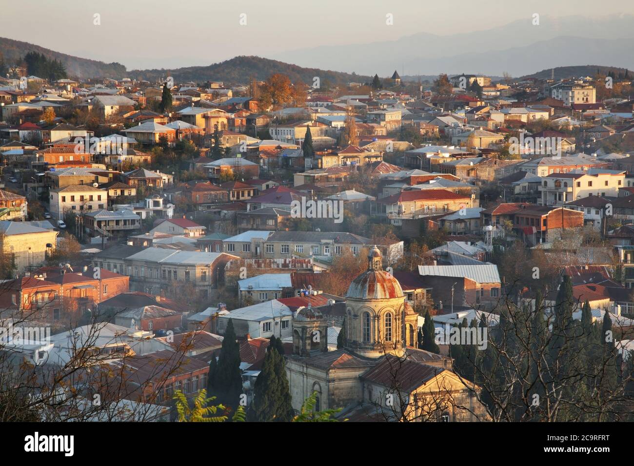 Panoramic view of Kutaisi. Imereti Province. Georgia Stock Photo