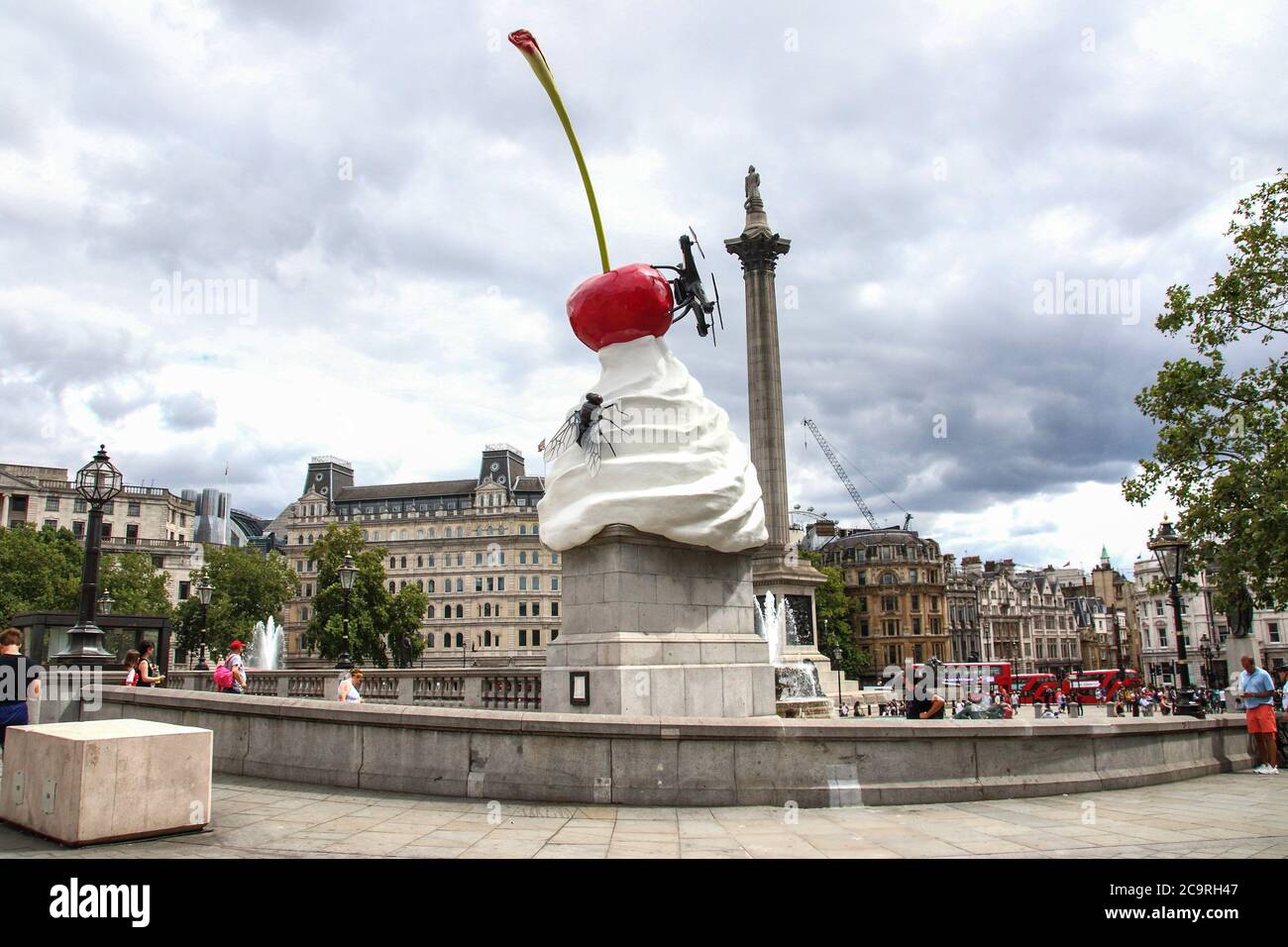 Trafalgar sale square drone
