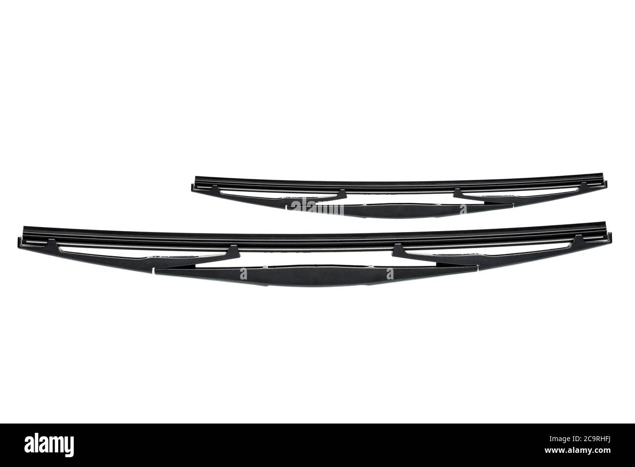windshield wipers for cars isolated on a white background Stock Photo