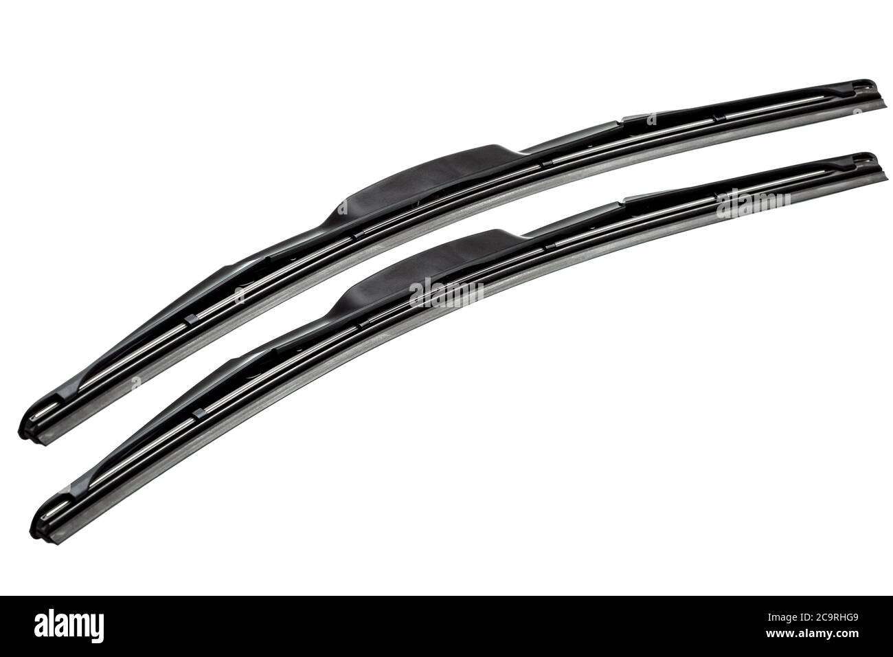 windshield wipers for cars isolated on a white background Stock Photo