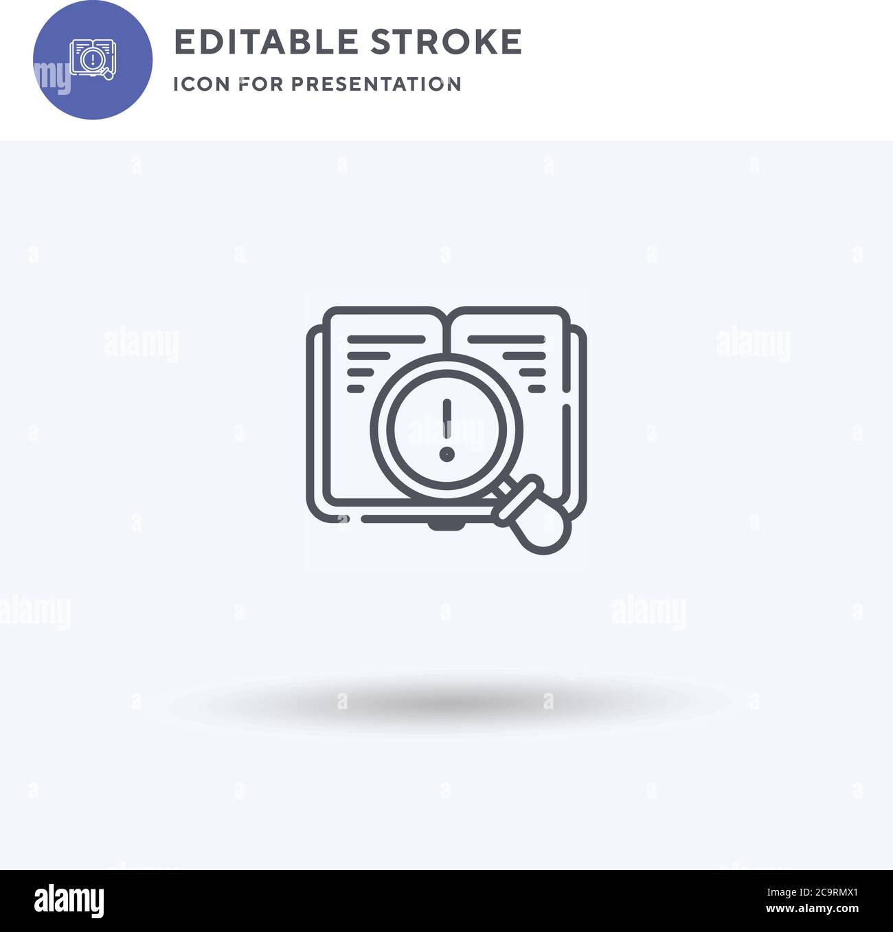 Study icon vector, filled flat sign, solid pictogram isolated on white ...