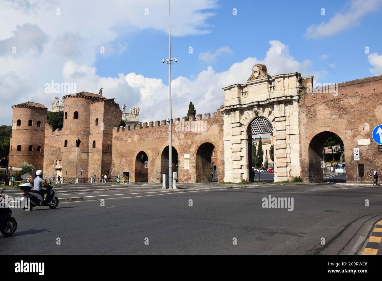 Porta San Giovanni on Piazzale Appio in the city of Rome, Italy Stock Photo  - Alamy