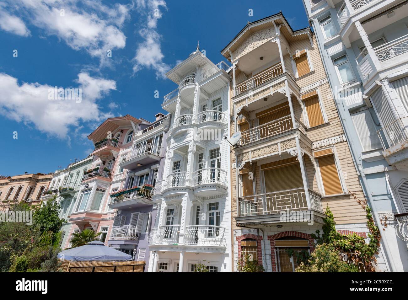 Arnavutkoy Neighborhood in Besiktas district of Istanbul, Turkey Stock Photo