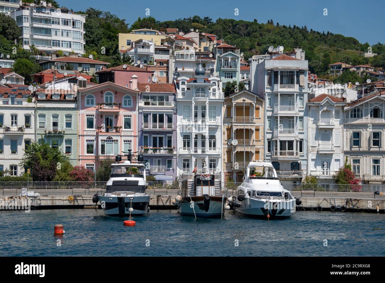 Arnavutkoy Neighborhood in Besiktas district of Istanbul, Turkey Stock Photo