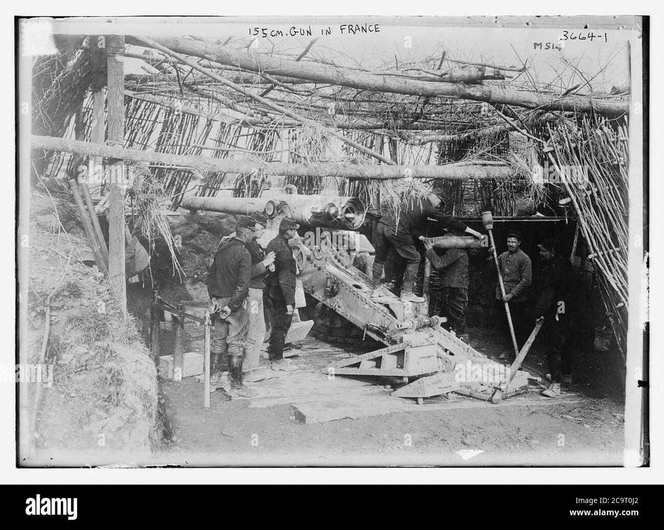 155 cm gun in France Stock Photo Alamy