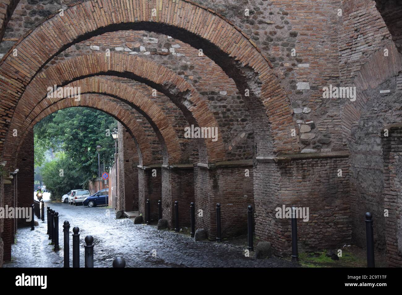 Row of Arches in Rome, Italy Stock Photo - Alamy