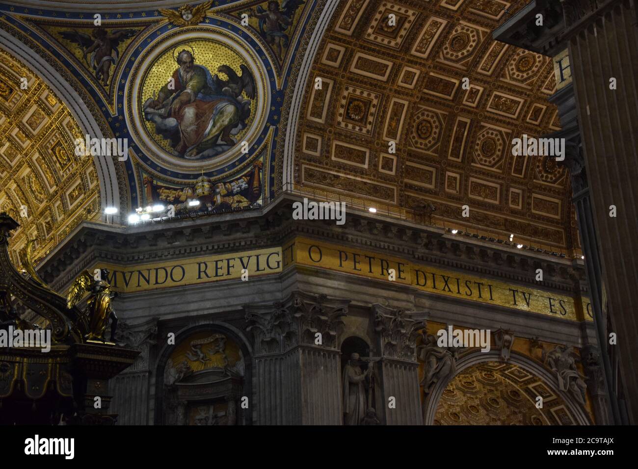 Inside St. Peter's Basilica In The City Of Rome, Italy Stock Photo - Alamy