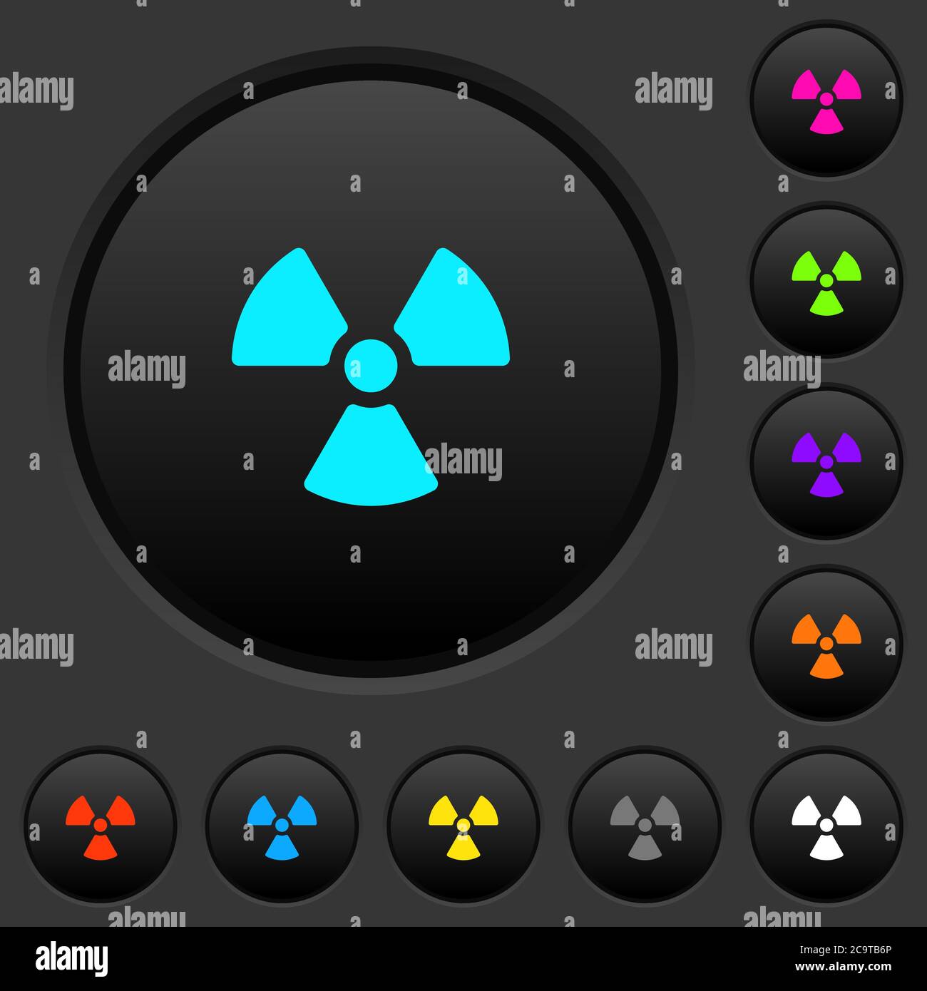 Radioactive buttons Stock Vector Images - Alamy